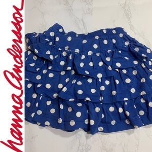 Hanna Andersson Blue 3 Tier Scooter Skirt w/ Short